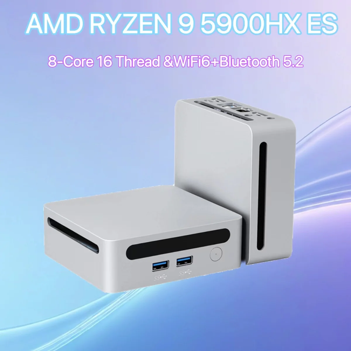 Topton Cheap Mini PC AMD Ryzen 9 5900HX ES Windows 11 Pro DDR4 3200MHz NVMe SSD Mini PC Gamer Office Computer 3x4K HTPC WiFi6