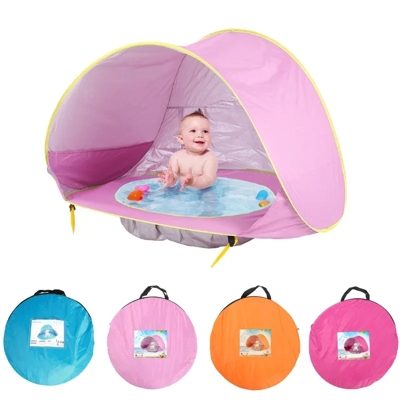 Baby Beach Tent Portable Shade Pool UV Protection Sun Shelter for Infant Outdoor Child Swimming Pool Game Play House Tent Toys