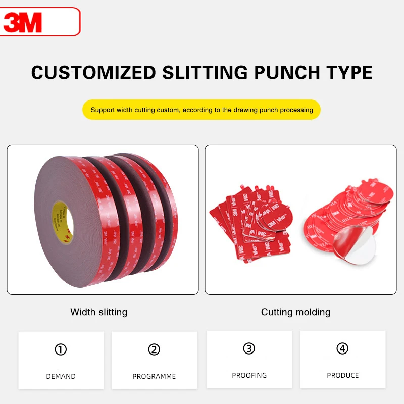 3M 5611 Strong Non-Trace Foam Double-Sided Tape High Temperature Resistant Grey High Viscosity Waterproof Double-Sided Tape