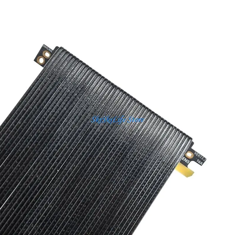 

E65E PCIe 5.0 X16 Backward Mounting Cable 15cm Silver Coated Fast Speed ITXs Cooling Solution