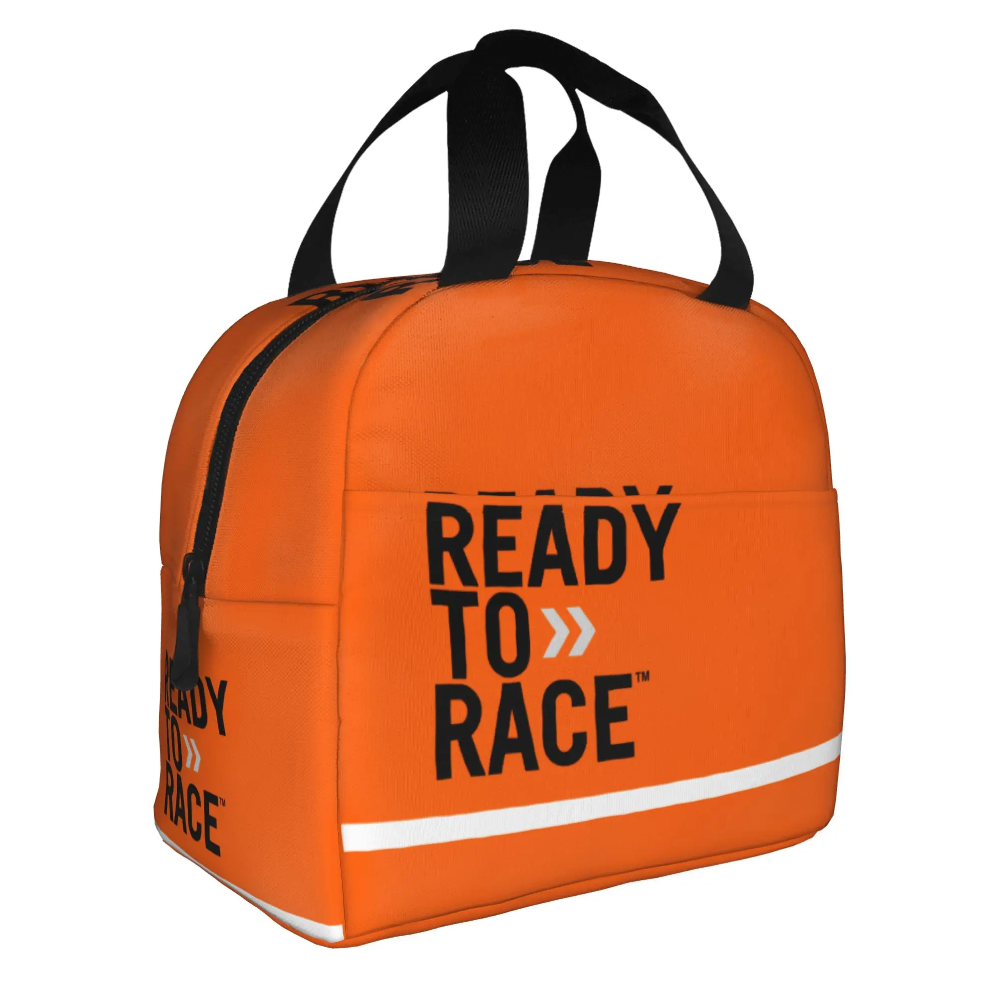 Ready To Race Logo Insulated Lunch Bags Work School Motorcycle Rider Racing Sport Resuable Cooler Thermal Lunch Box Women Men