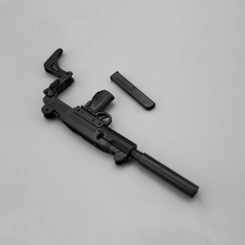 1/6 Scale Uzi Assembly Weapon Model Kit Soldier Accessories