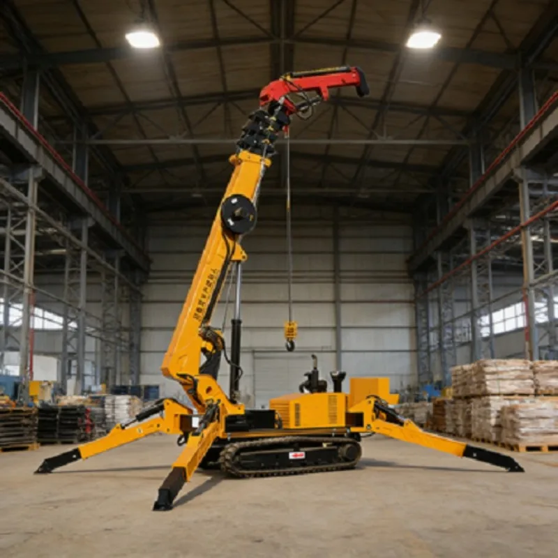 16 Meter Lifting Height Mini 5 Ton Hydraulic Telescopic Boom Spider Crawler Crane