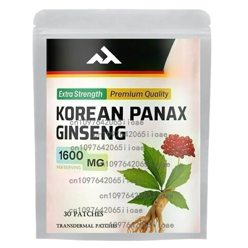 

Корейский красный женьшень Panax с гинкго билоба, 30 трансплеевых заплат. Подержка иммунитета