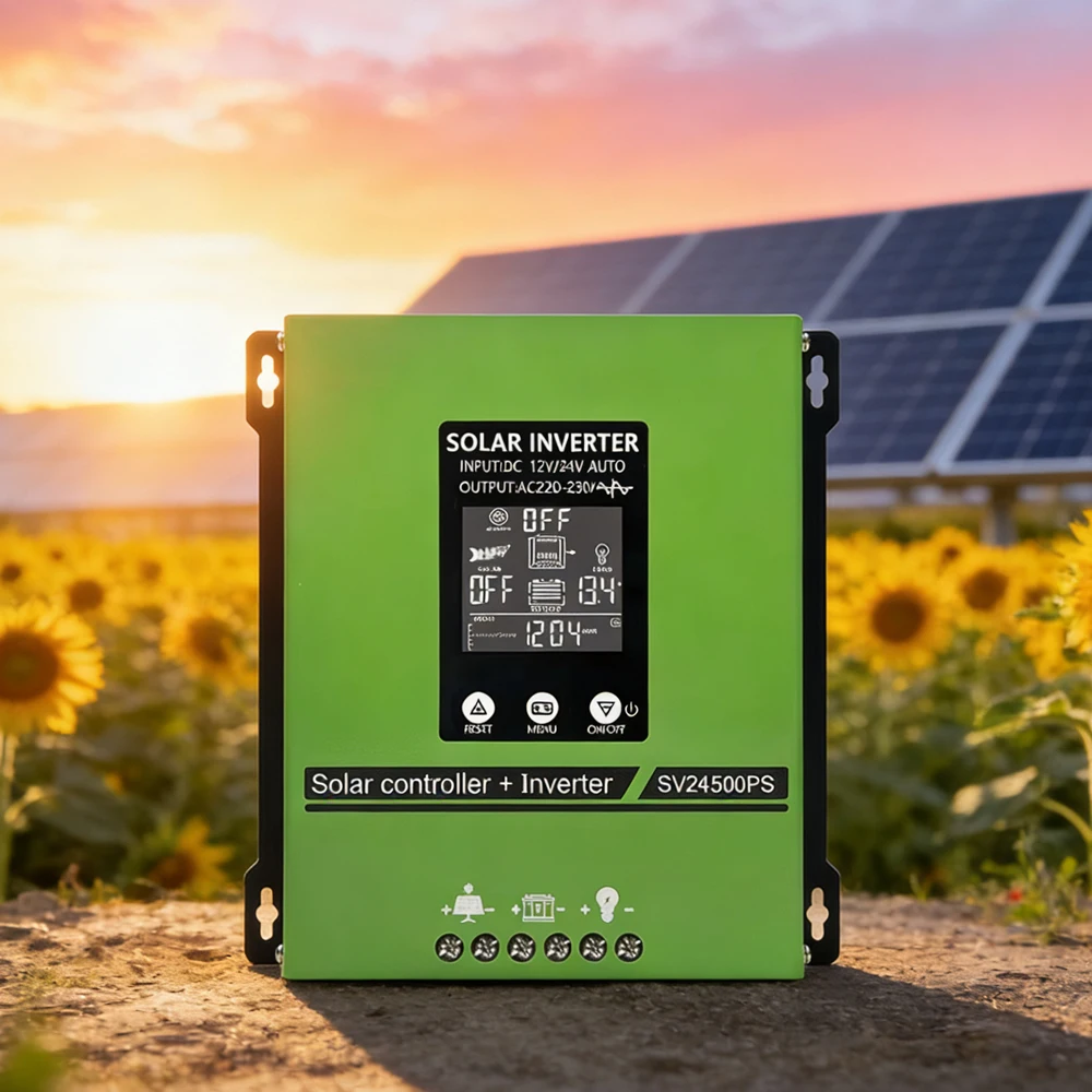 

Household single-phase solar power12V24VHybrid Photovoltaic Charging and Inverter Control Integrated Unit500WPure Sine WavePWM