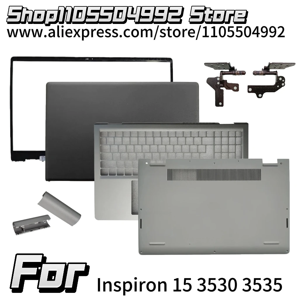 Original New For Inspiron 15 3530 3535 LCD Back Cover Front Bezel Palmrest Upper Bottom Base Silver Grey Case 0VW3N0 02MGRG