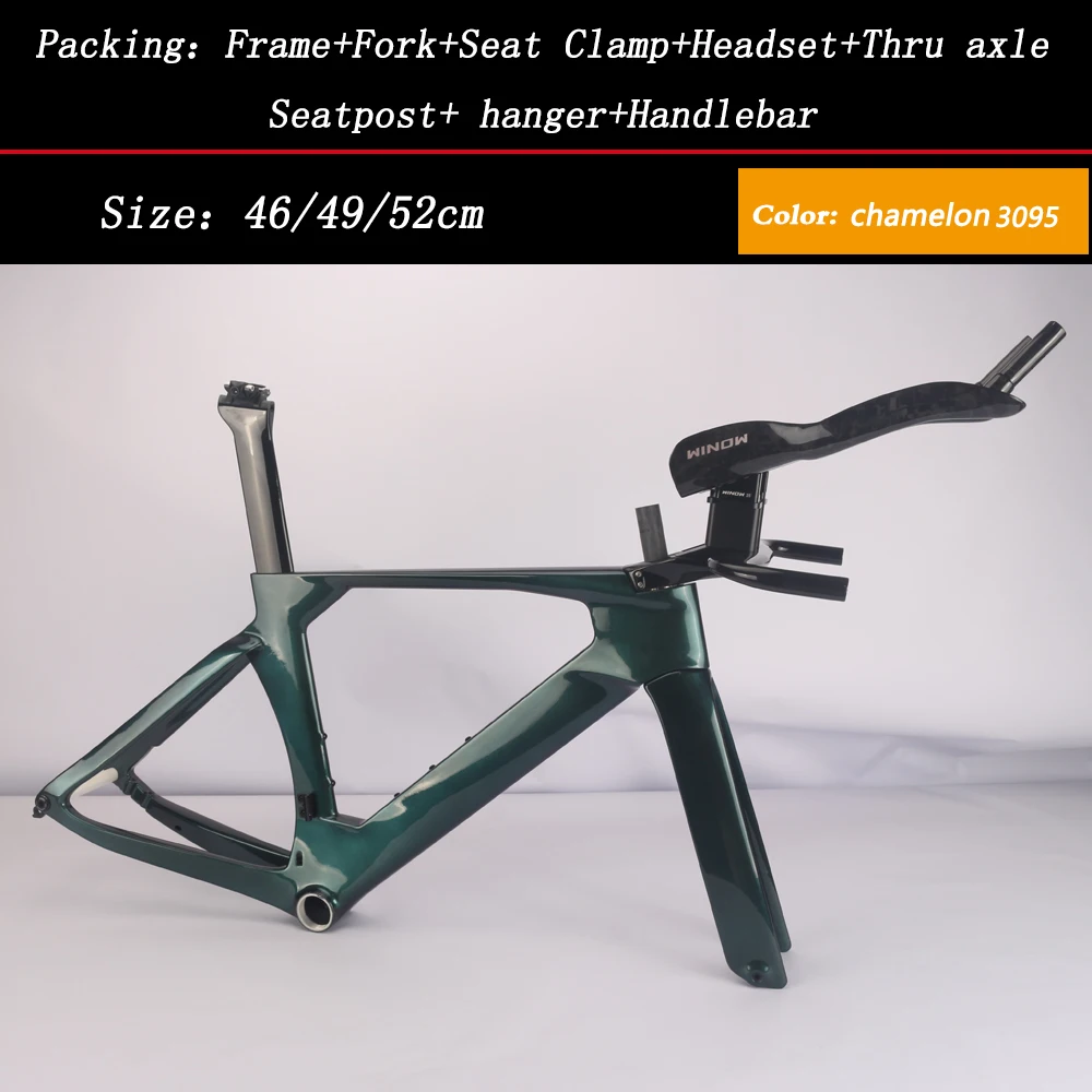 Winow 2025 Carbon TT Frameset Model TT129 700*28C Disc Brake Road