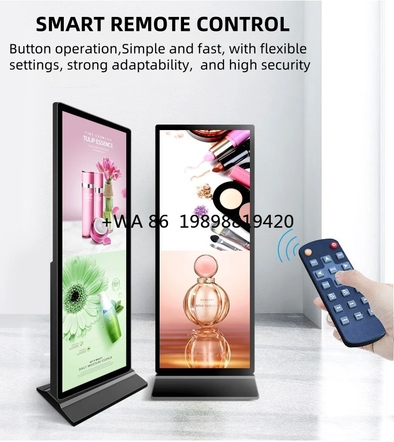 

Lcd Advertising Display Floor Standing Outdoor Electronic Totem Kiosk Touch Screen Digital Signage Digital Signage and Display