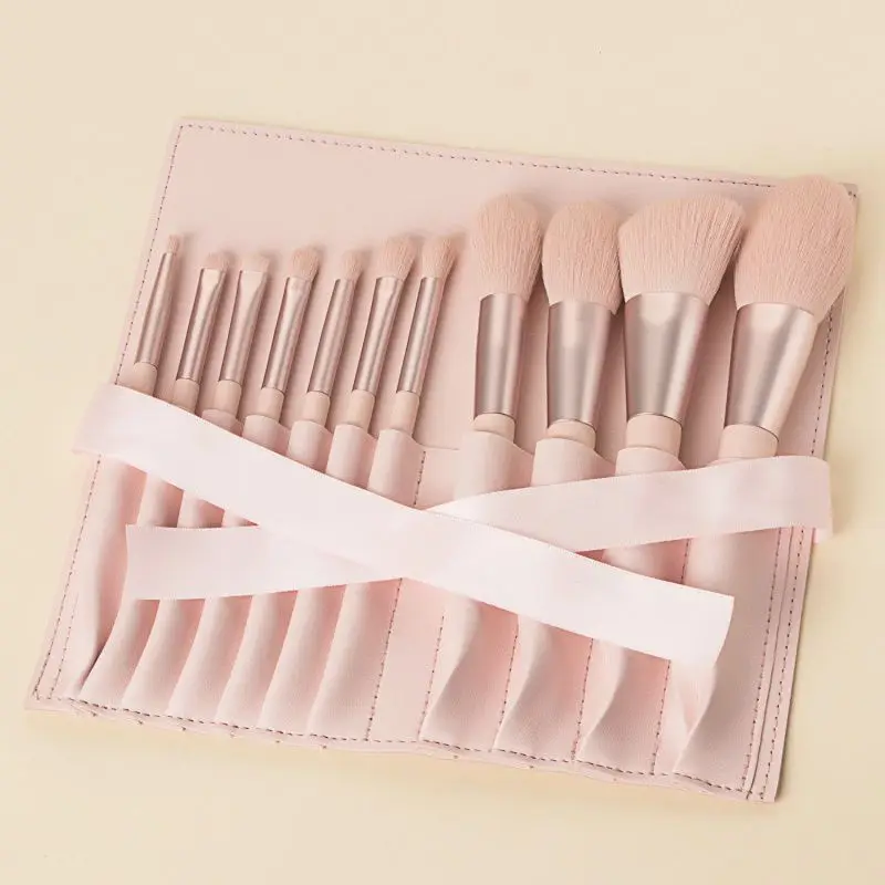 Pinceau de maquillage rose imbibé, brosse spéciale pour ombre à barrage, fard à joues, surbrillance, formation scolaire, 24 filles, haut de gamme