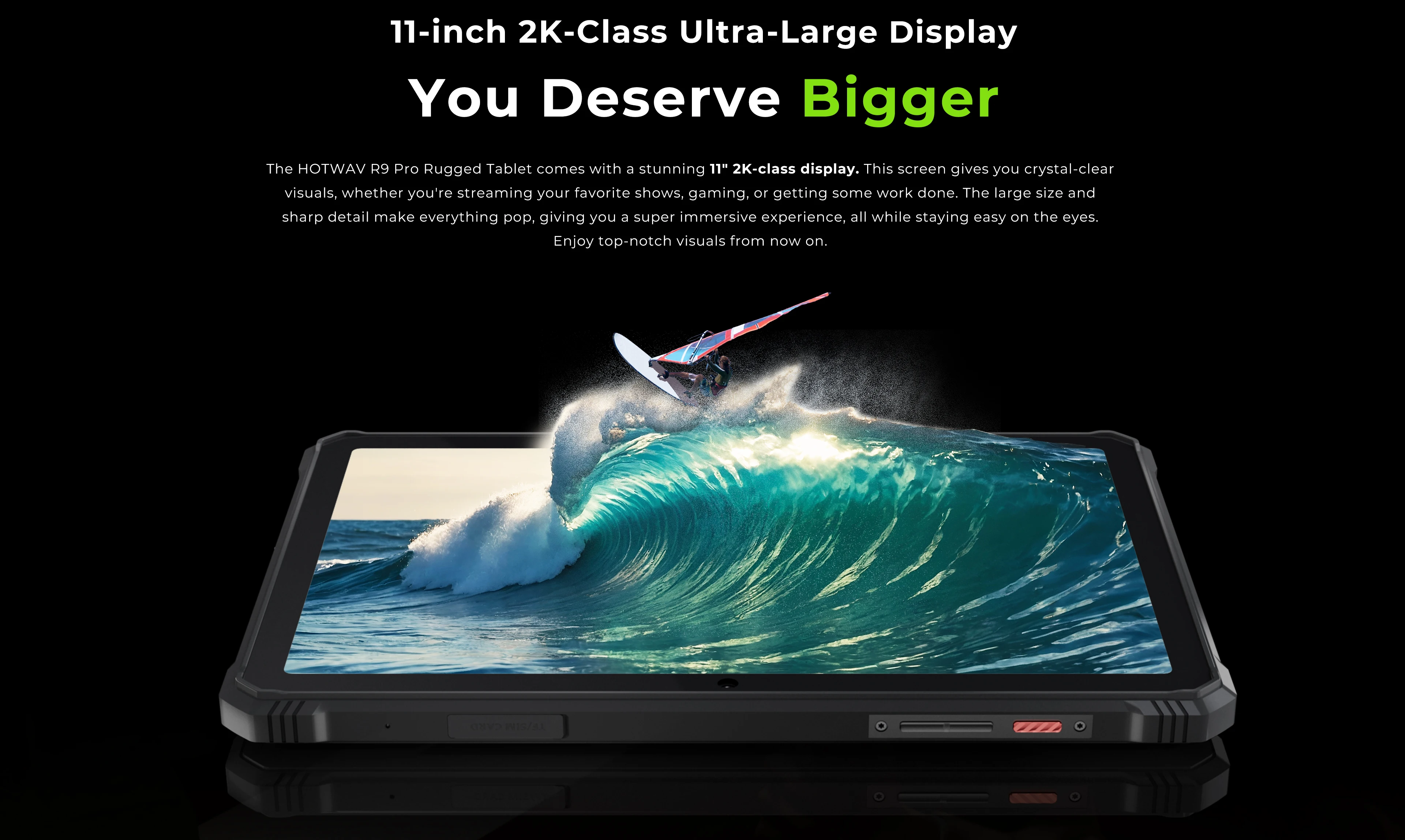 [Schiff aus Deutschland] HOTWAV R9 Pro Robustes Tablet 11'' FHD+ 2K-Display 20080 mAh Pad Android 14 6 GB 256 GB Kamera Global 4G Tablet PC – Detail 6