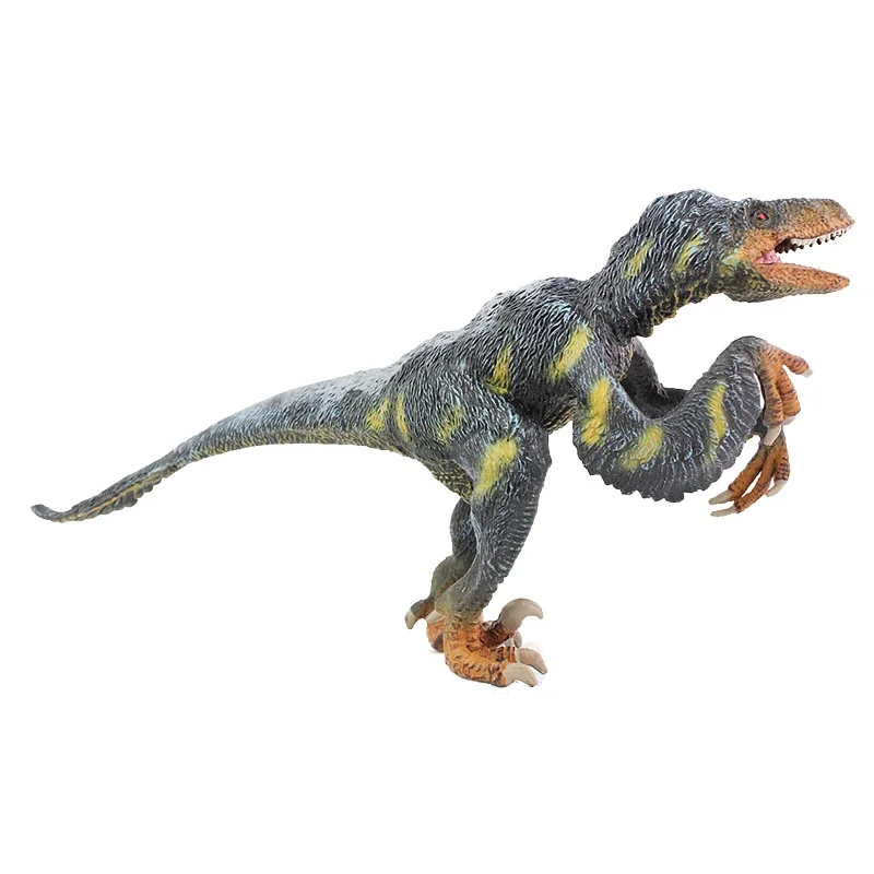 Jurajski dinozaur zabawki Utah Raptor solidna plastikowa imitacja zwierzęcia Model figurki prezent urodzinowy dla dzieci zabawka