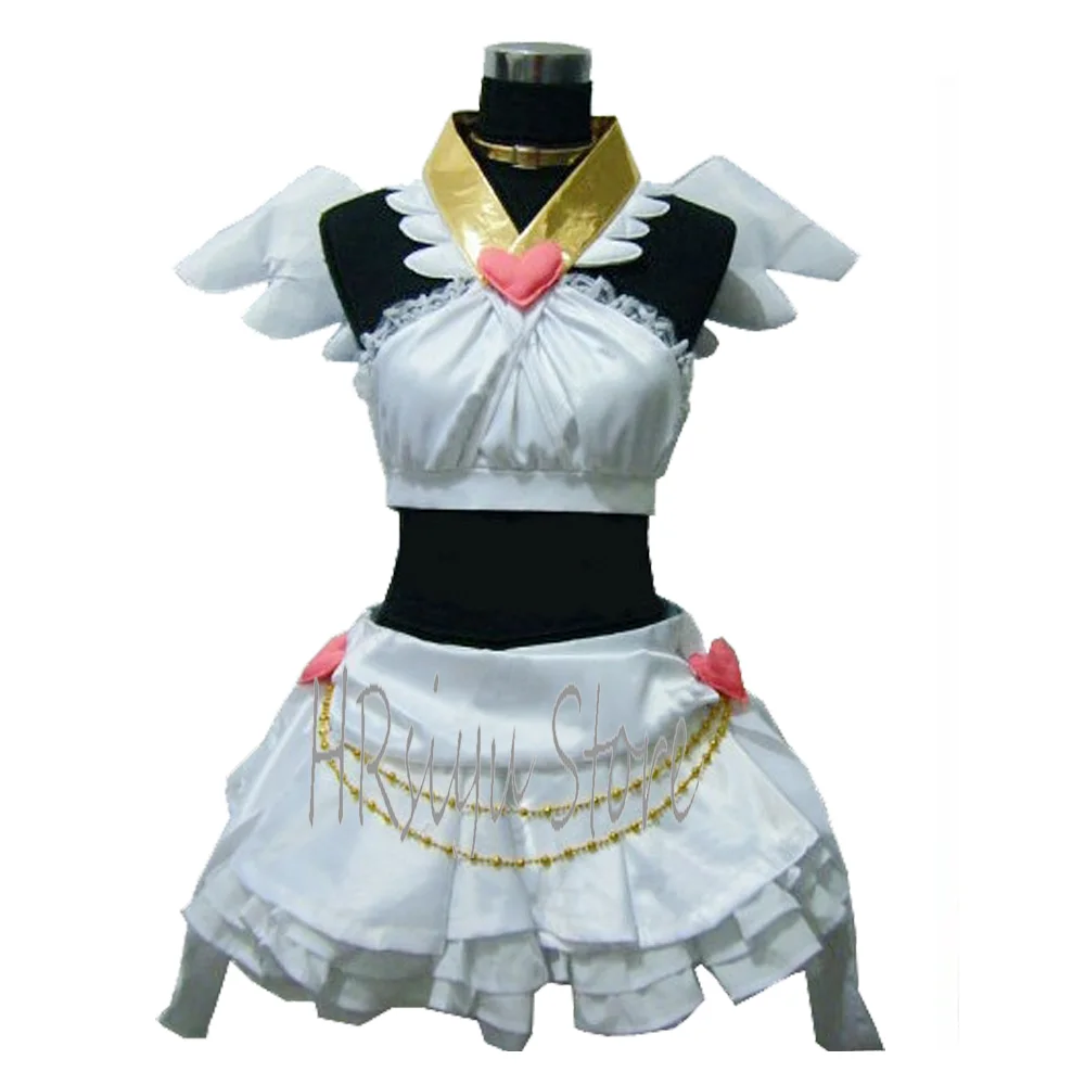 

Women's Cosplay Anarchy Panty Costume White Dress with Wings Full Set Halloween Costumes