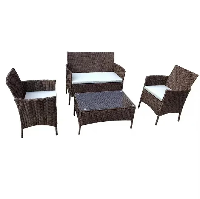 

'Garden Two Seater Sofa Morden and Timeless Design All Weather Round Rattan Woven Outdoor Seat Customized Frame Building Style