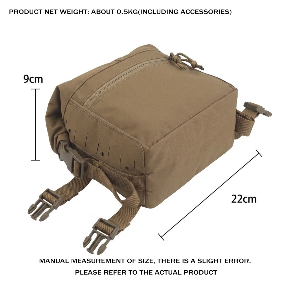 Großvolumiger MOLLE-kompatibler Alpha-Erweiterungsrucksack für Brustgurte, taktische Ausrüstung, Jagd- und Outdoor-Abenteuerzubehör – Detail 1