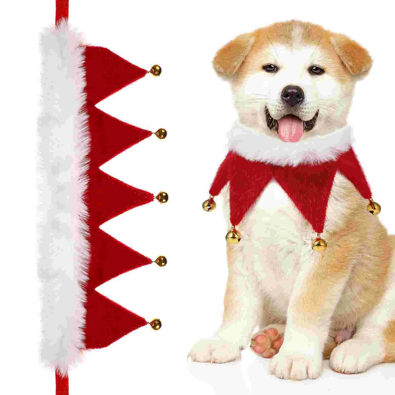 

Christmas Dog Bandanas Pet Scarf Cat Neckerchief Clothes Party Costumes Festive Scarfs Large Halloween