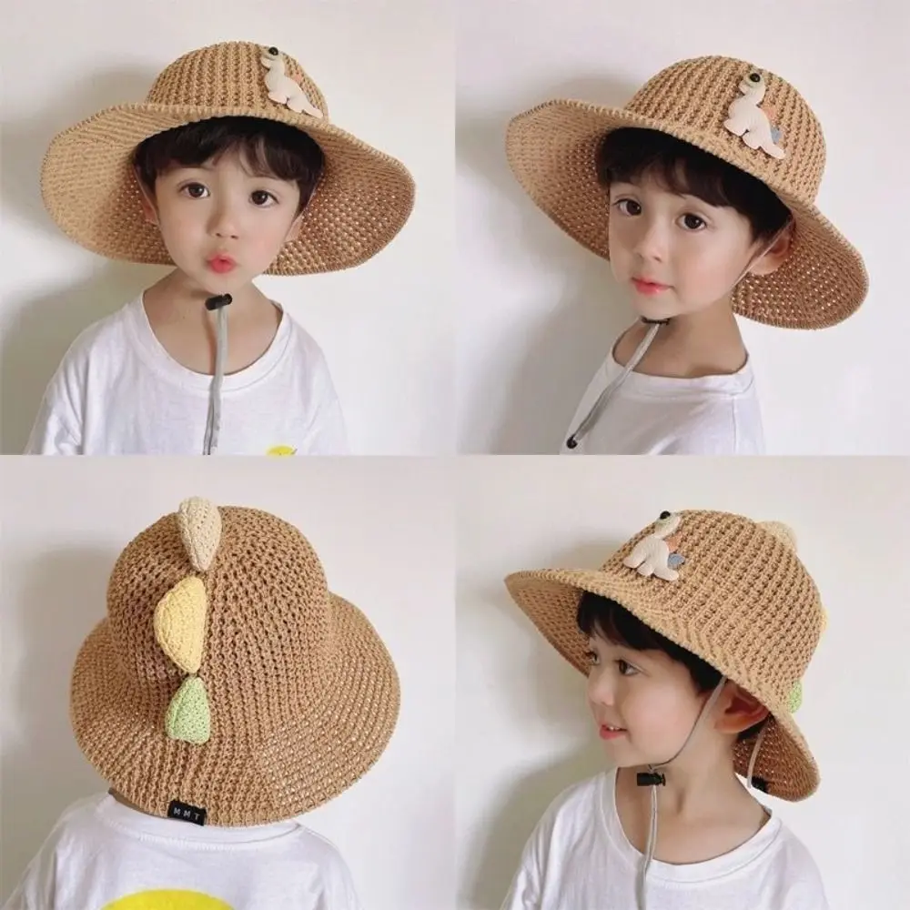 

Fashion Cartoon Dinosaur Sunshade Hat Adjustable Casual Fisherman Hat Sun Hat Outdoor