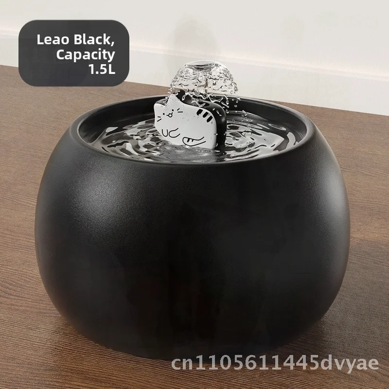 

Керамический автоматический диспенсер для воды для домашних животных, кремовый цветочек, 1 л/1,5 л, рок-желтый, Tian Green Eve, белый Rayo, черная поилка для кошек и собак