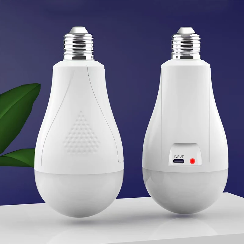 Fast Charging Dual Battery Emergency Light for Home Outdoor Courtyard Camping Style Tent Led Detachable Lithium Battery Rechargeable Light Bulb