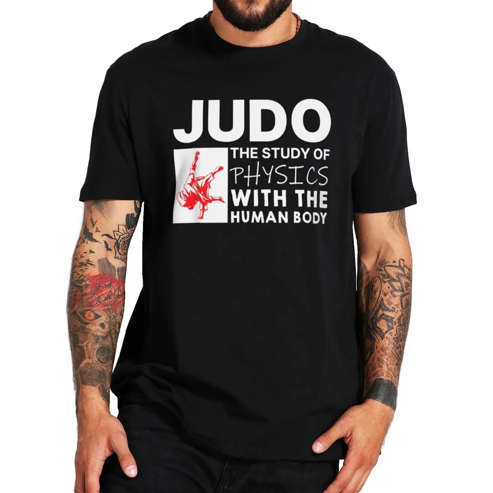 Футболка для влюбленных джудо изучение физики, забавная Новинка, летняя Мягкая футболка из 100% хлопка премиум-класса, европейский размер