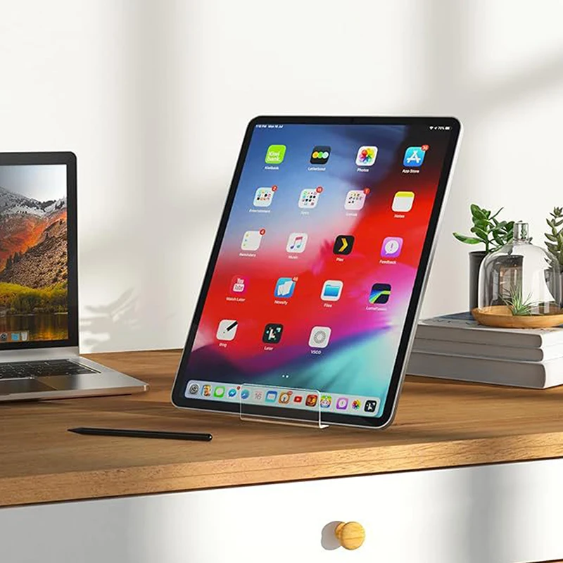  حامل عرض متعدد الوظائف - حامل أكريليك للكتب الهزلية والمجلات وأجهزة الكمبيوتر المحمولة، تصميم موفر للمساحة #5