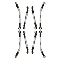 High Clearance Stainless Steel 4 Links Set for 1/18 RC Crawler FMS FCX18 LC80 Upgrade (FCX18-02)
