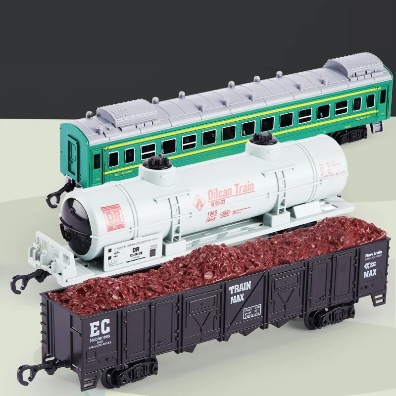 Ensemble de jouets de simulation IecaccelerTrains pour enfants, modèle de voie ferrée, entraînement par batterie, train électrique classique rétro