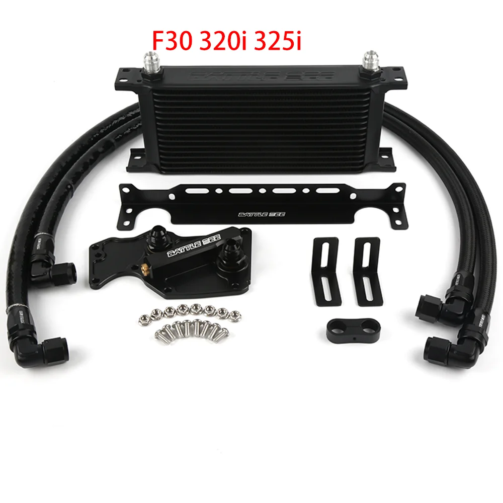 The BATTLEBEE automotive engine modification oil cooler kit is compatible with the F series F30 320i 325i 2.0T B48B engine oil f