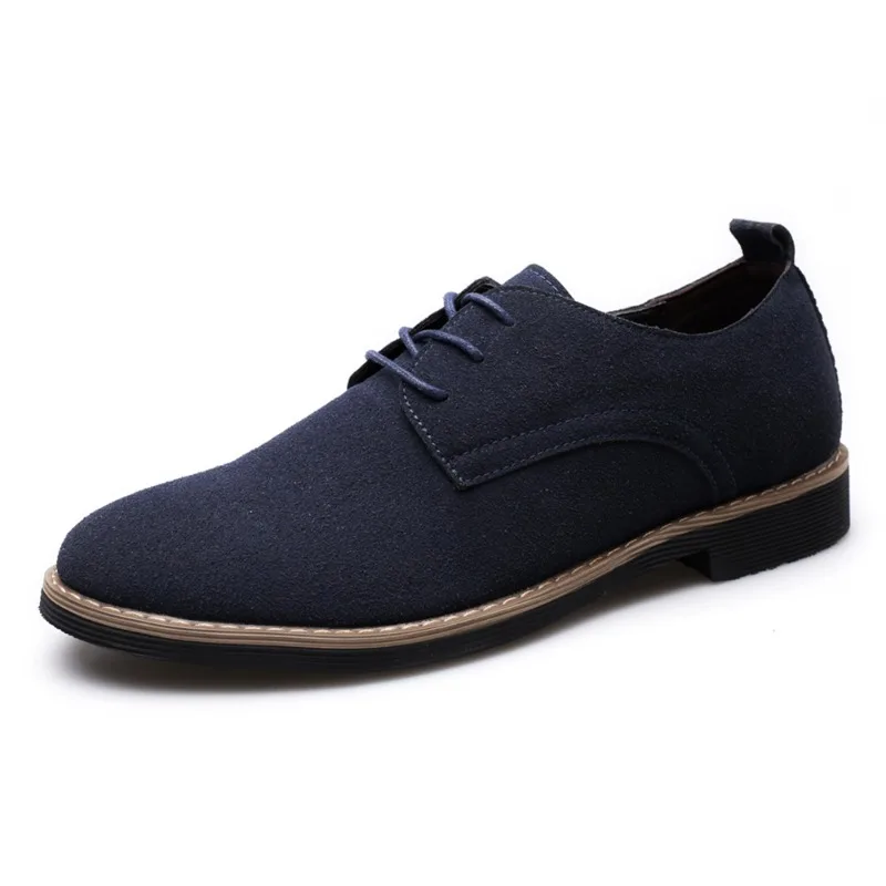 Men Casual Dress Shoes Fashionable Oxford Leather Shoes Comfortable Men Sneakers Large Size Men Casual Leather Shoes