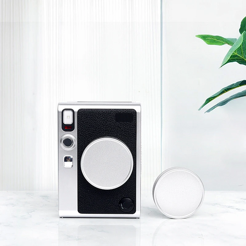 Alumínio Instant Camera Lens Cap Protector, Dustproof, Frente, Instax Mini EVO