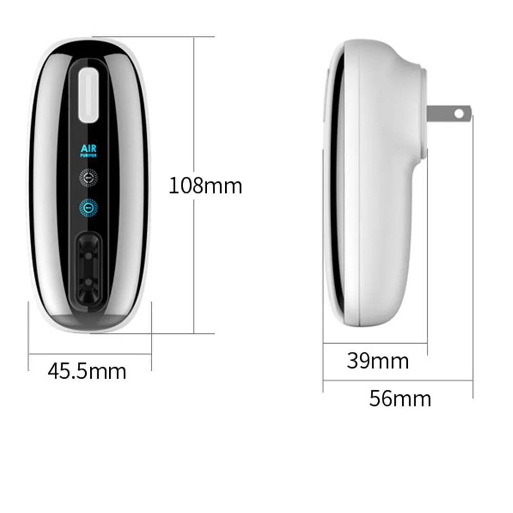 200 миллиона линейных очистителей воздуха с отрицательными ионами, портативный, 360 градусов, круглая, для спальни, ванной комнаты, дезодорант запаха