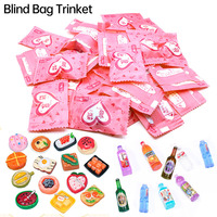 Random Miniature Toy Bag Mini Model Toy Blind Box Cartoon Cute Children'S Toy Gift Simulation Snack Drinks Wine Bottle Ornament