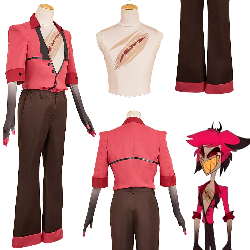 

Fantasia S2 Alastor Косплей Одежда с принтом шрамов 2025 TV Hell Inn Disfraz Костюм Мужской Фэнтези Хэллоуин Карнавальная праздничная одежда