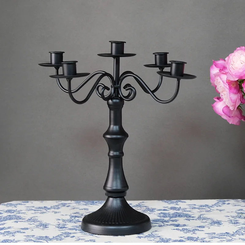 Gold Votive Iron Candlestick Home Decoration Wedding Candle Ornaments Candle Holders Lanterns Candle Jars for Valentine's Day