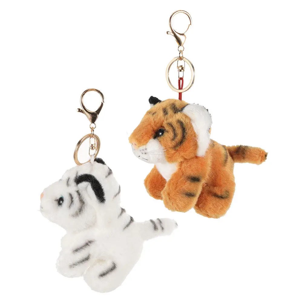 

2 шт. брелоки-тигры, мягкие плюшевые подвески для сумок, рюкзаков, кошельков, сувениры для вечеринок и карнавалов, призы, брелоки-тигры