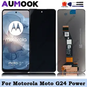 Bilashmart Pantalla 6.56“ Motorola Moto G24 Power LCD Display Touch Screen Digitizer Assembly Moto G24 Power LCD Replacement Parts