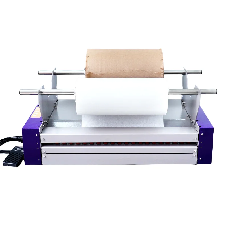 Automatic Electric Kraft Roll Cushion Wrap Making Folding Processor Packaging  Auto Void Fill Honeycomb Paper Dispenser Machine