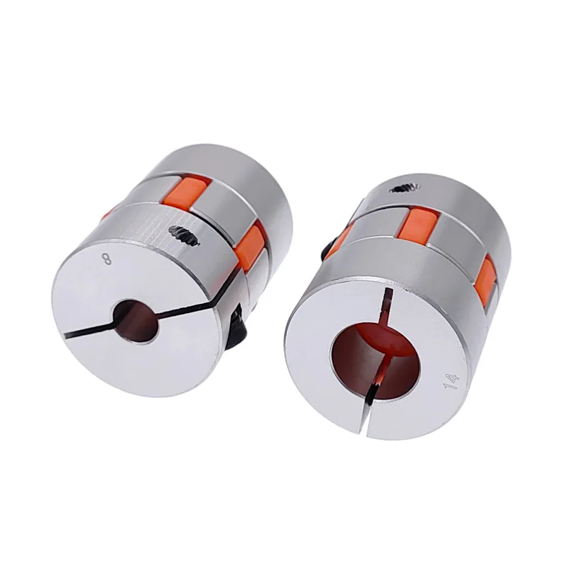 D30L40 Coupling 6/6.35/8/10/12/14mm Stepper Motor Shaft Coupler Flexible Jaw Spider Plum Shaft Coupler