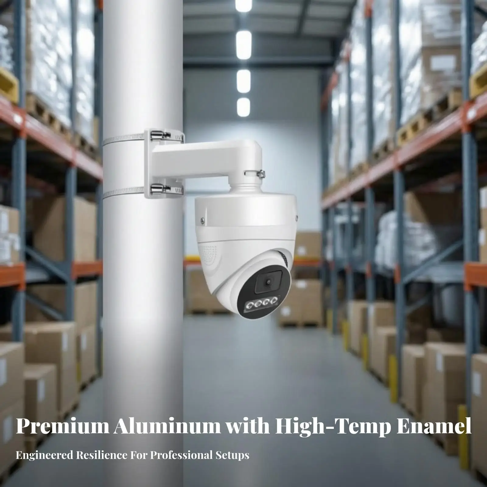 Aluminum Alloy Dome Camera Wall Mount Bracket Adjustable 360 Degree for Indoor Outdoor Security