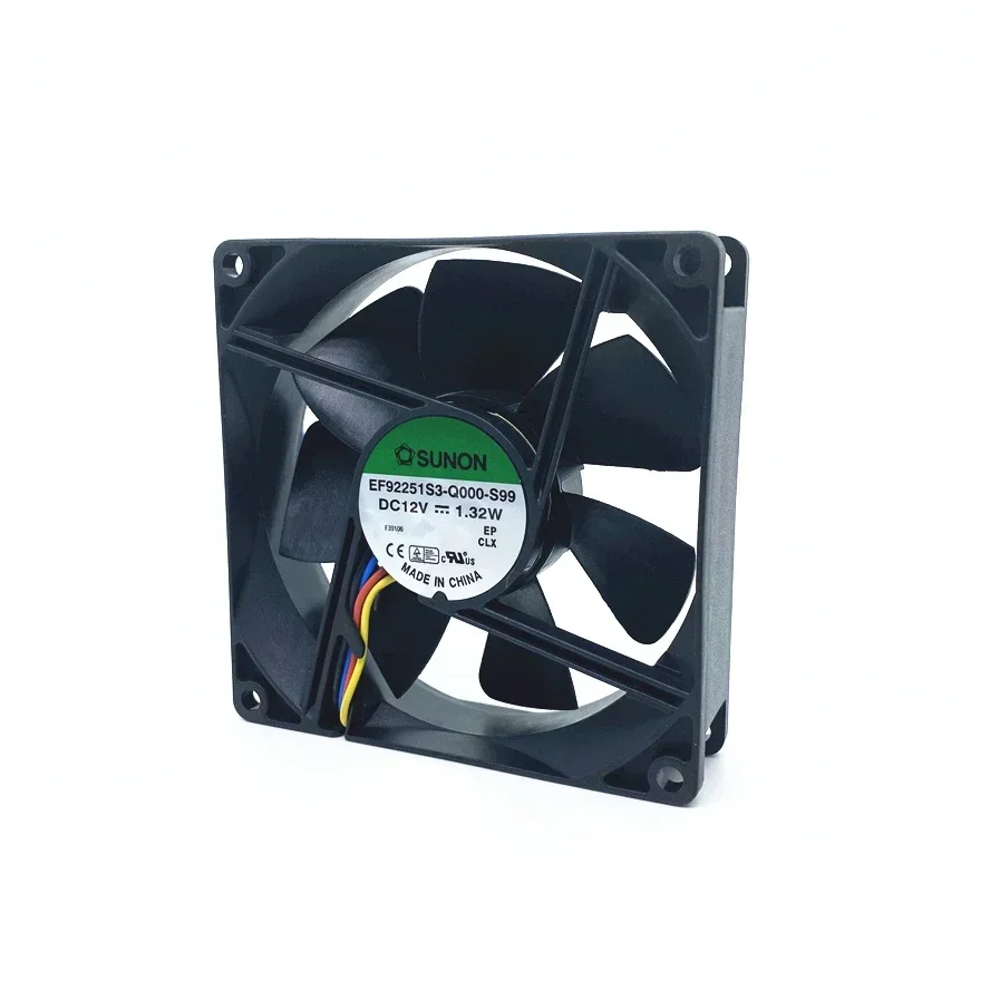 SUNON EF92251S3-Q000-S99 9025 90MM 775 CPU Fan 90x90x25mm PC Case Cooling fan 12V  1.32W with PWM 4pin