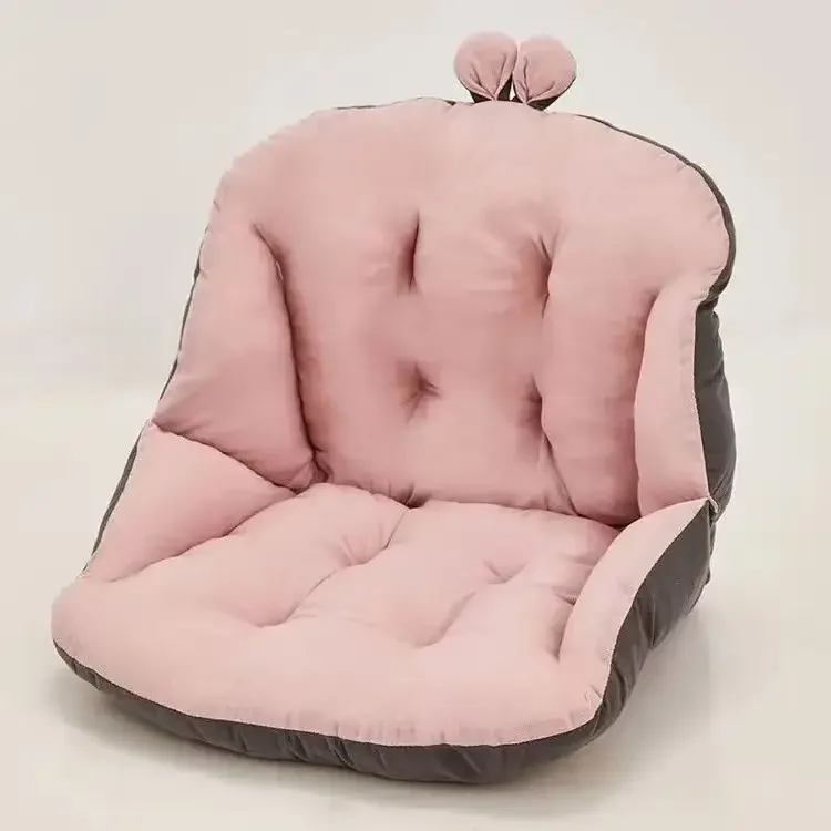 

Cute Velvet Chair Seat Cushion for Dorm Desk Kawaii Gaming Rocking Chair Cushion Backrest for Office Chair Lazy Sofa with Backs