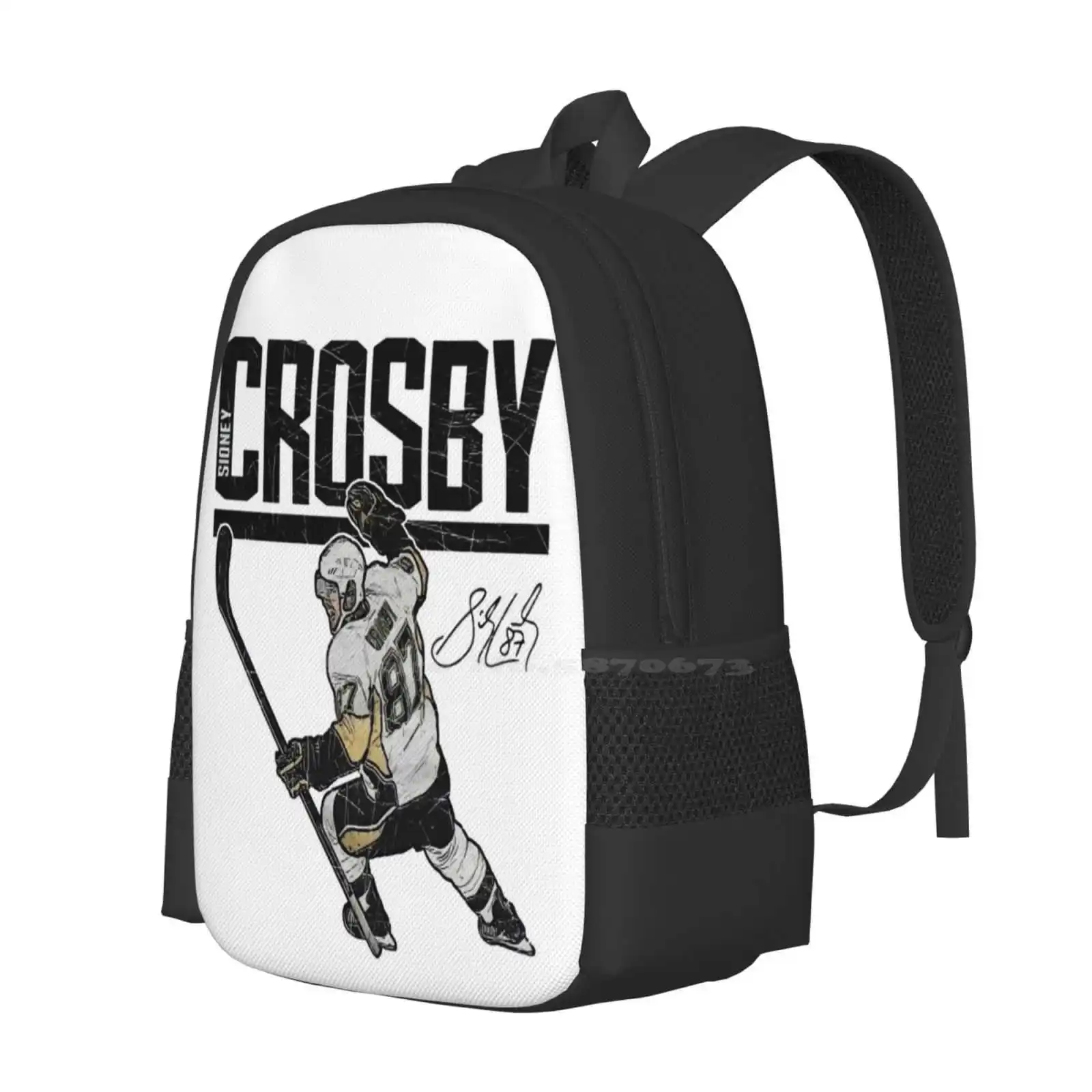 Sidney Crosby For Fans Backpacks For School Teenagers Girls Travel Bags Sidney Crosby Pennsylvania Pirates Sports Steelers Pens