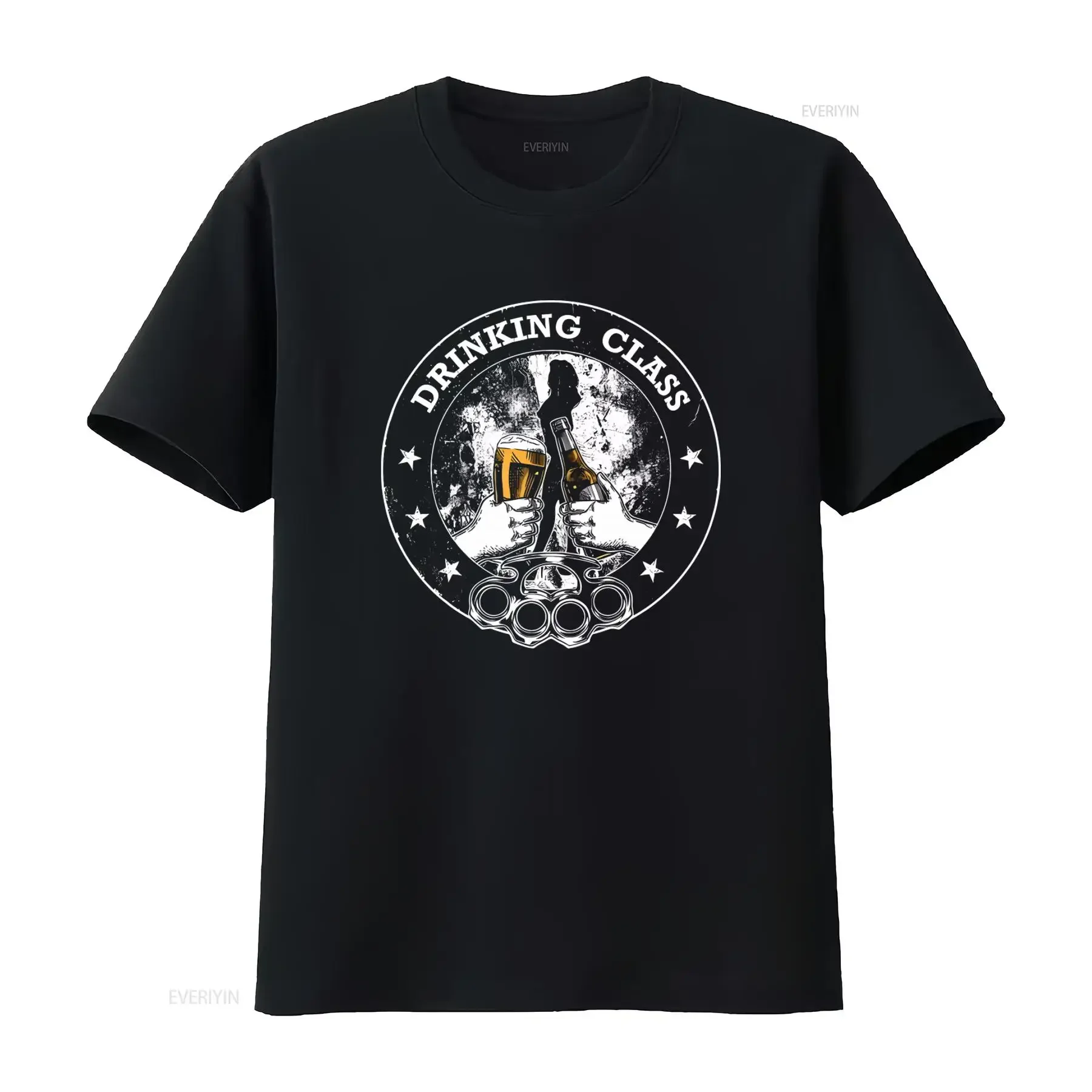 DRINKING CLASS T Shirt New S 3XL Punk Skinhead Oi Working Streetwear Beer Toast Design vintage Washed fashion Stretched