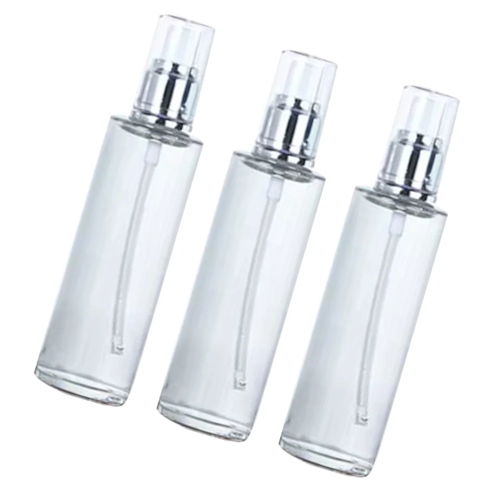 

3Pcs Lotion Pump Bottles Eco Friendly Portable Bottles 100ml Essential Oil Nail Oil Travel Use