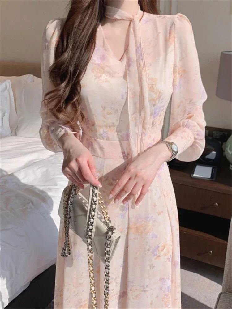

Summer Women Dress Evening Female Women Dresses Long Vestido Vintage Party Beach Chiffon Bodycon Prom Sexy Y2K Print Robe Casual
