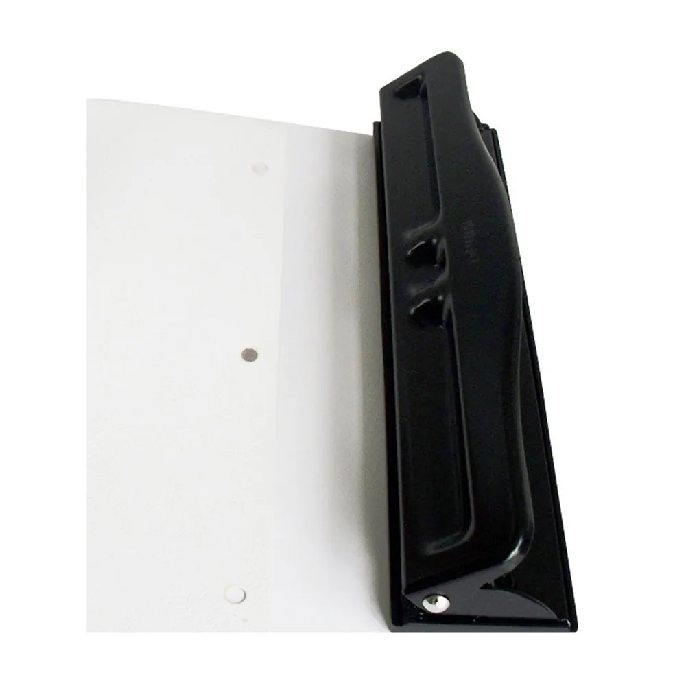 Adjustable Metal 3 Hole Puncher Adjustable Spacing Practical Hole Punch 10 Sheet Capacity Adjustable Hole Punch Desktop Use