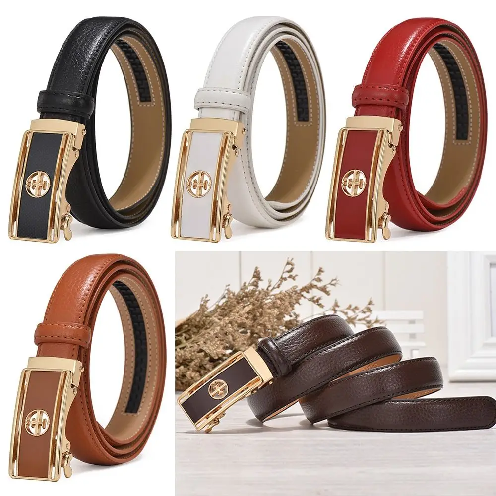 

Luxury Famous Designer Vintage Casual Ladies Dress Belts Genuine Leather Belt Pants Bands Automatic Buckle Waistband