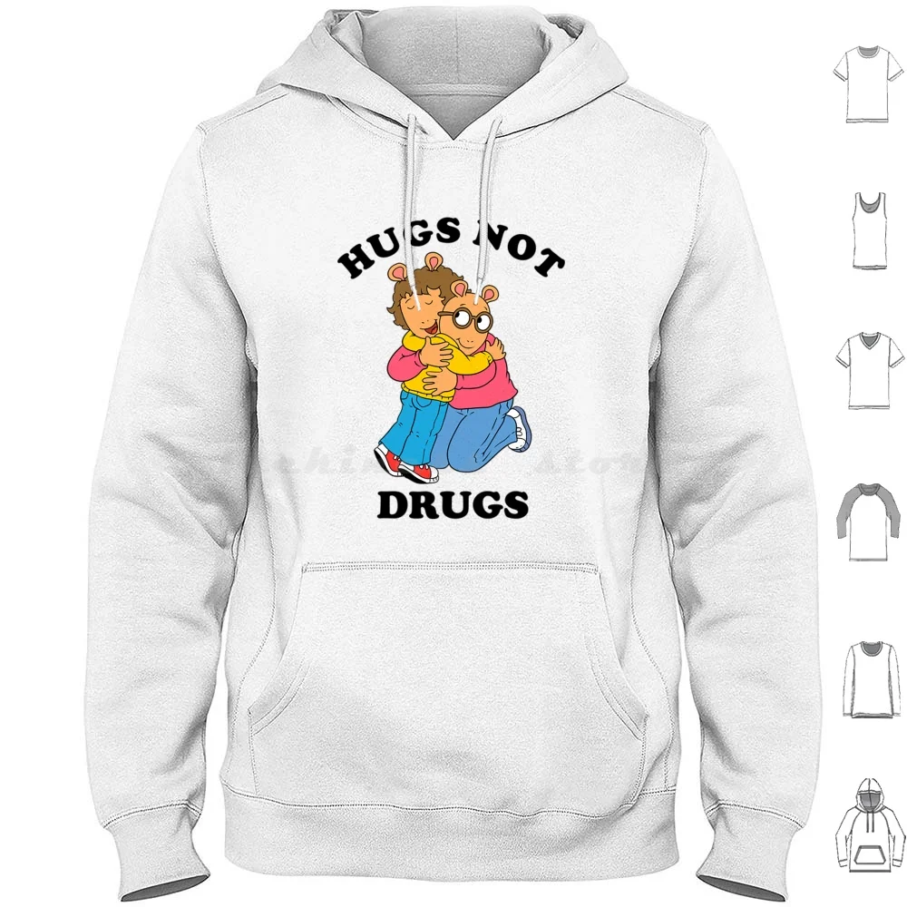 Arthur T-Shirtarthur Hugs Not Drugs Hoodies Long Sleeve Arthur T Shirtarthur Hugs Not Drugs