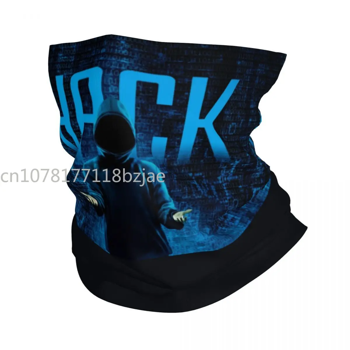 Matrix Green Code Secret Bandana Neck ghetta per sci caccia donna uomo Wrap sciarpa programmatore di pirati codifica passamontagna Warmer