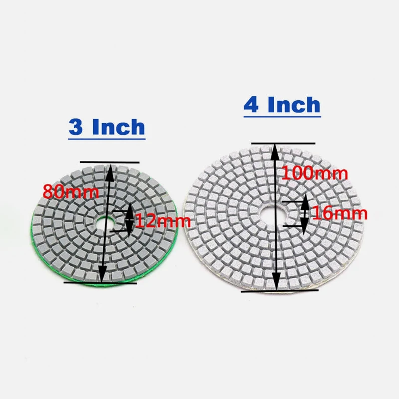 1/2/5/10 قطعة منصات أقراص تلميع الماس 3/4 بوصة 50/100/150/200/300/400/500/600/800/1000-3000 حصى لبلاط الرخام الخرساني #2