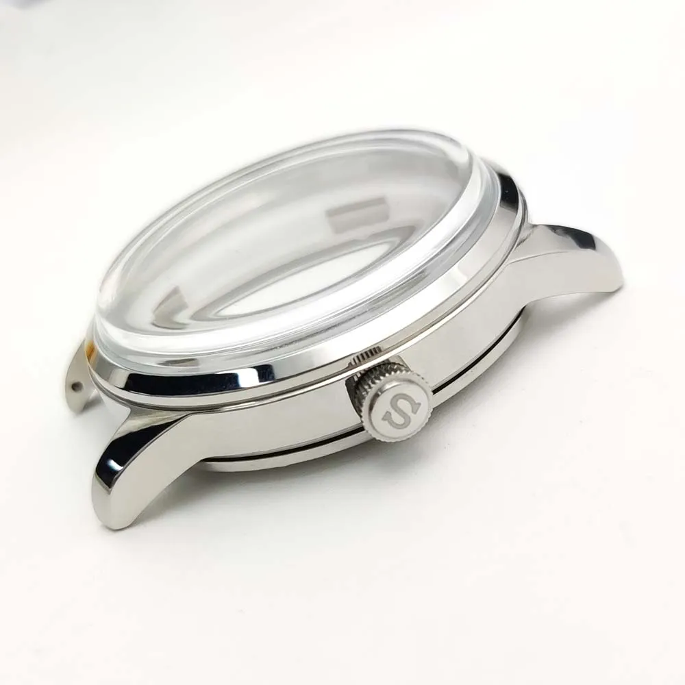 Новинка, мужские детали для механических часов, 40 мм, фотоэлемент для движения NH38, набор из акрилового оргстекла, стерильные скелетонизированные циферблаты